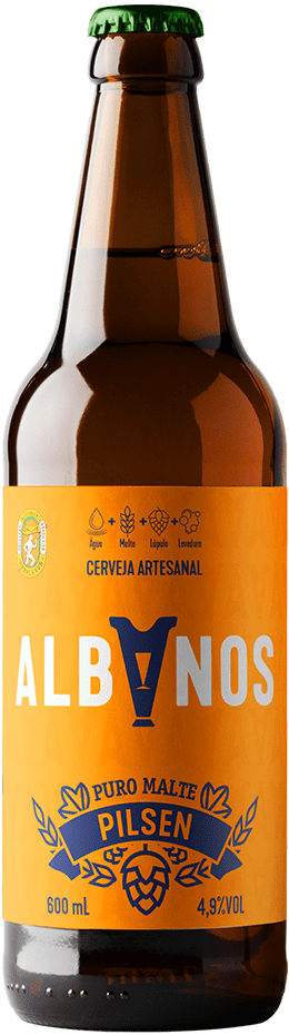 Albanos Pilsen - Cerveja Artesanal de Qualidade Extra - Puro Malte