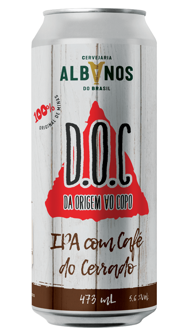 D.O.C IPA com Café do Cerrado - Cervejaria Albanos do Brasil
